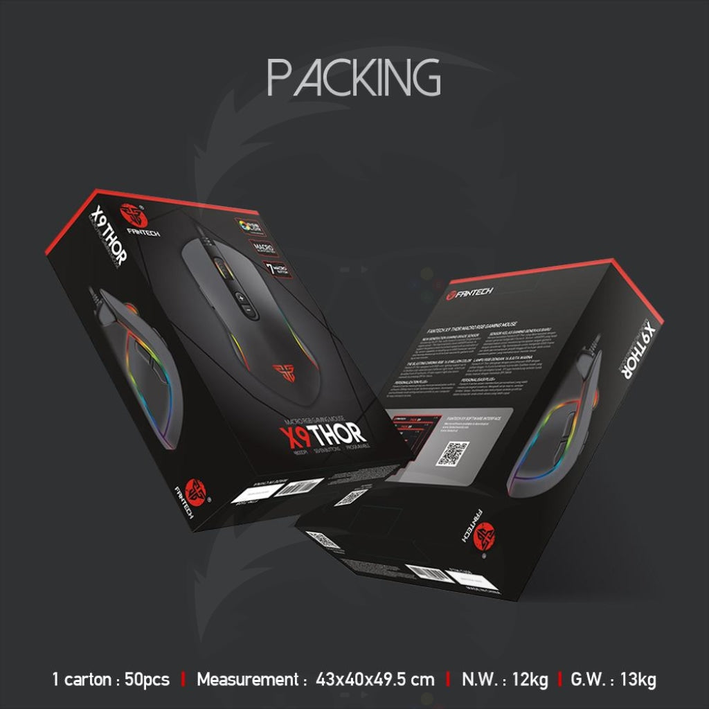 Fantech X9 Thor Macro Rgb Gaming Mouse Fantech X9 Thor Macro Rgb Gaming Mouse